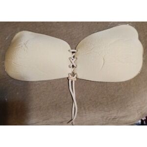 NEW Nude Invisible Backless Strapless Reusable Adhesive Bra, Cup Size C
